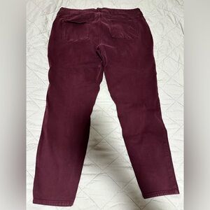 Maurices Women's Corduroy Pants in Burgundy